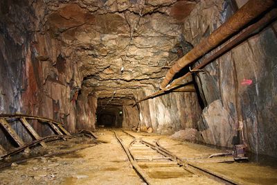 Empty mining tunnel