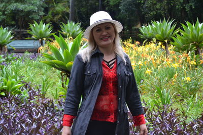 Portrait of smiling woman