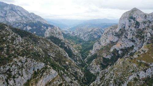 Rocky landscape against the sky