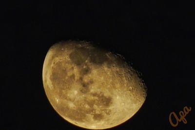 Close-up of moon against dark sky