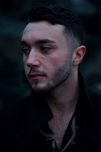 Close-up portrait of young man