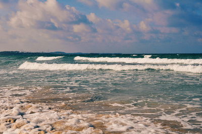 Scenic view of sea against sky