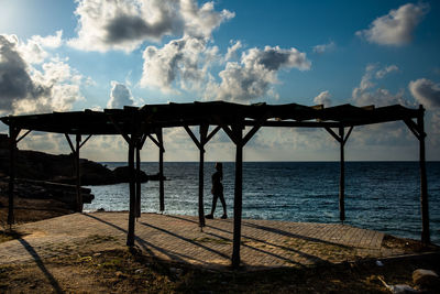 Scenic view of sea against sky