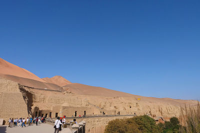 Group of people in the desert