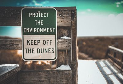 Beach signs
