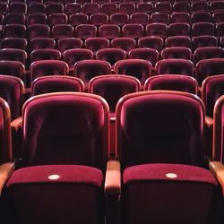 Empty chairs in room