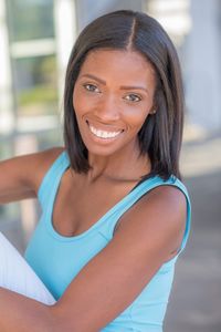 Portrait of a smiling young woman