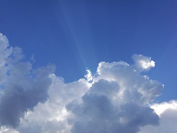 Low angle view of clouds in sky