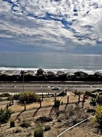 Scenic view of sea against sky