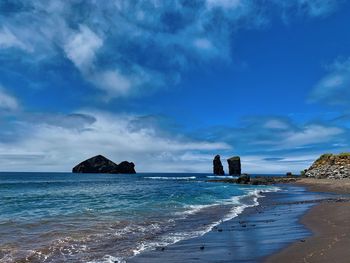 Scenic view of sea against sky