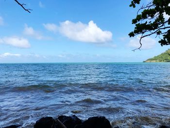 Scenic view of sea against sky