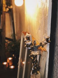 Close-up view of wall