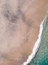 High angle view of beach