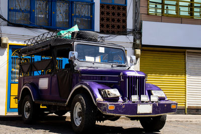 Cars on street