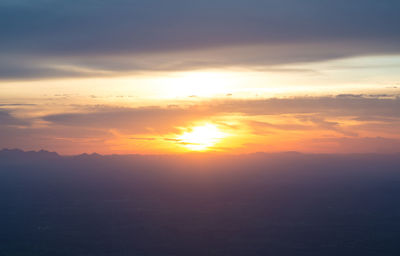 Scenic view of sunset sky