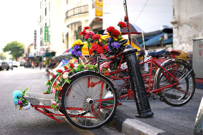 Bicycle on street in city