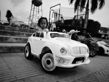 Close-up of vintage car