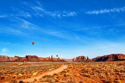 Balloons in canyons of the ancients, utah