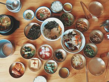 Close-up of food on table