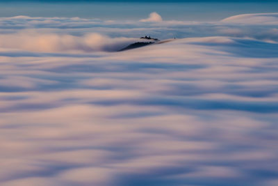 Aerial view of cloudscape against sky