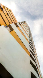 Low angle view of modern building against sky