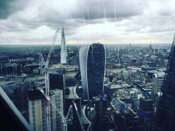 High angle view of cityscape