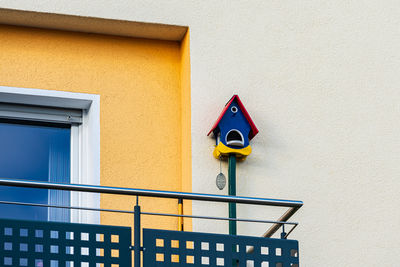Low angle view of basketball hoop