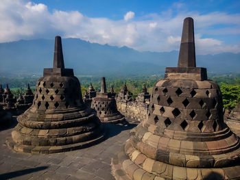 Stupas at temple