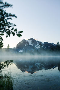 Sunrise at mt. baker, wa