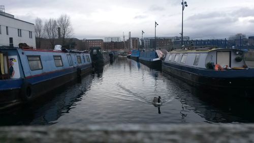 Boats in river