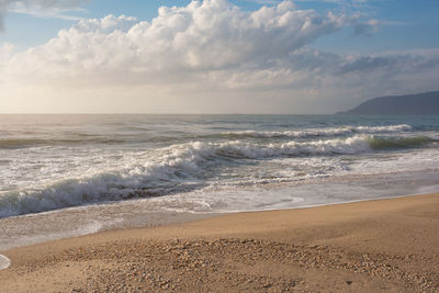 Scenic view of sea against sky