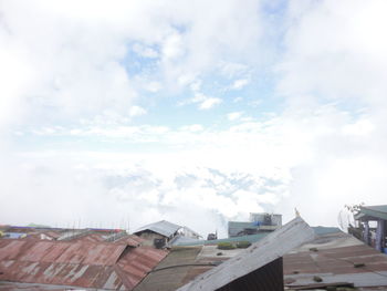 Roof against sky