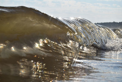 Close-up of wave in sea