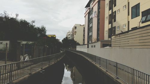 Canal in city
