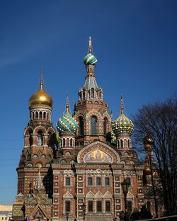 Low angle view of cathedral against clear sky