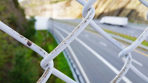 Close-up of metallic structure