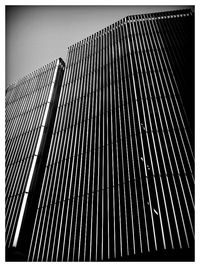 Low angle view of metallic structure