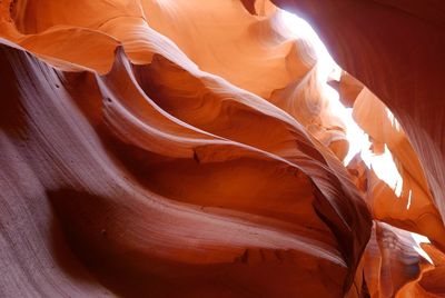 Close-up of rock formation in canyon