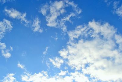 Low angle view of cloudy sky