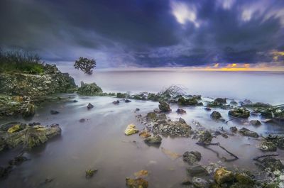 Scenic view of sea against sky