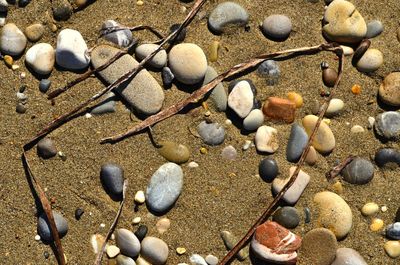 Pebbles on beach