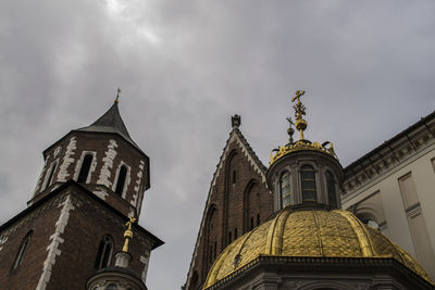 Low angle view of a wawel cathedral