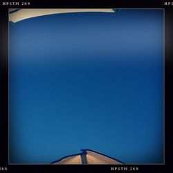 Close-up of tree against blue sky