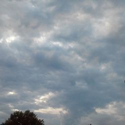 Low angle view of cloudy sky