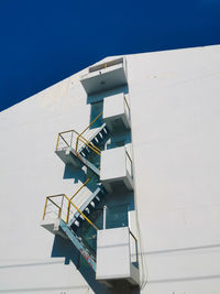 Low angle view of building against clear sky