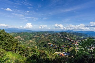 Scenic view of landscape against sky