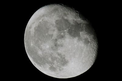 Close-up of moon against sky at night