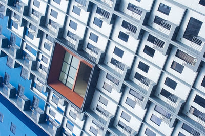 Low angle view of buildings in city