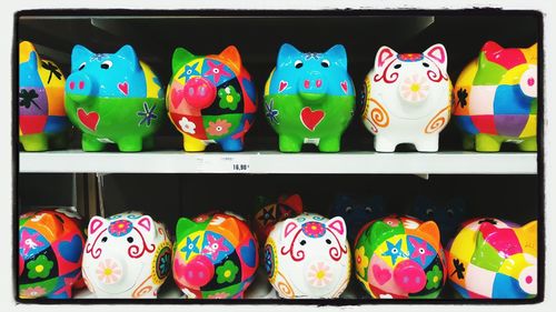 Full frame shot of colorful shop