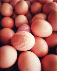 Full frame shot of eggs for sale